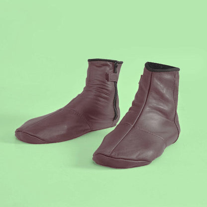 Men's Warmth Leather Mozay Socks Socks NB Enterprises Plum EUR 39 
