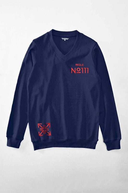 Polo Republica Men's Regle Embroidered V-Neck Sweat Shirt Men's Sweat Shirt Polo Republica 