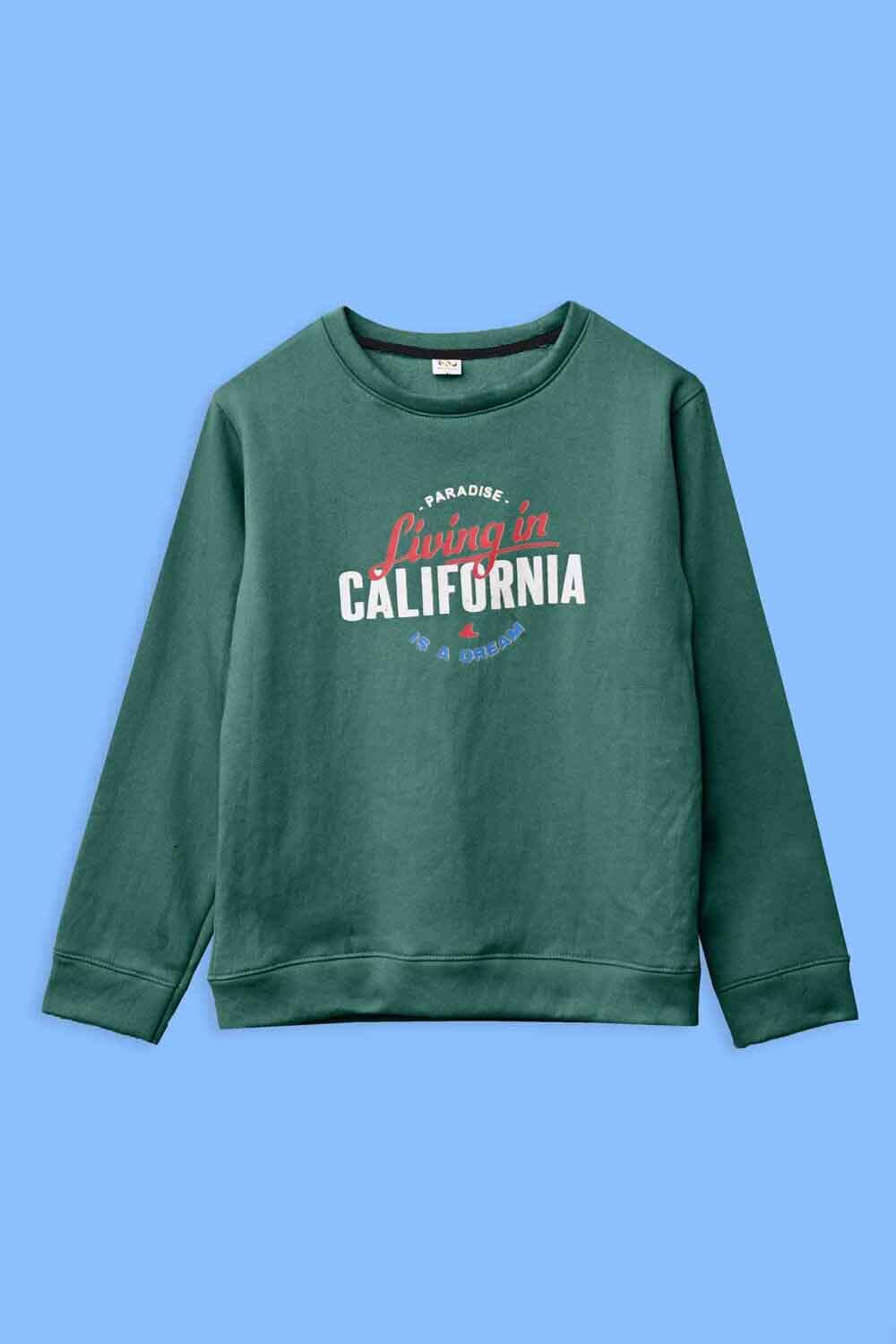 Richman Men's California Printed Fleece Sweat Shirt