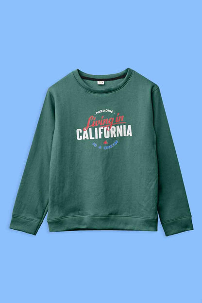 Richman Men's California Printed Fleece Sweat Shirt