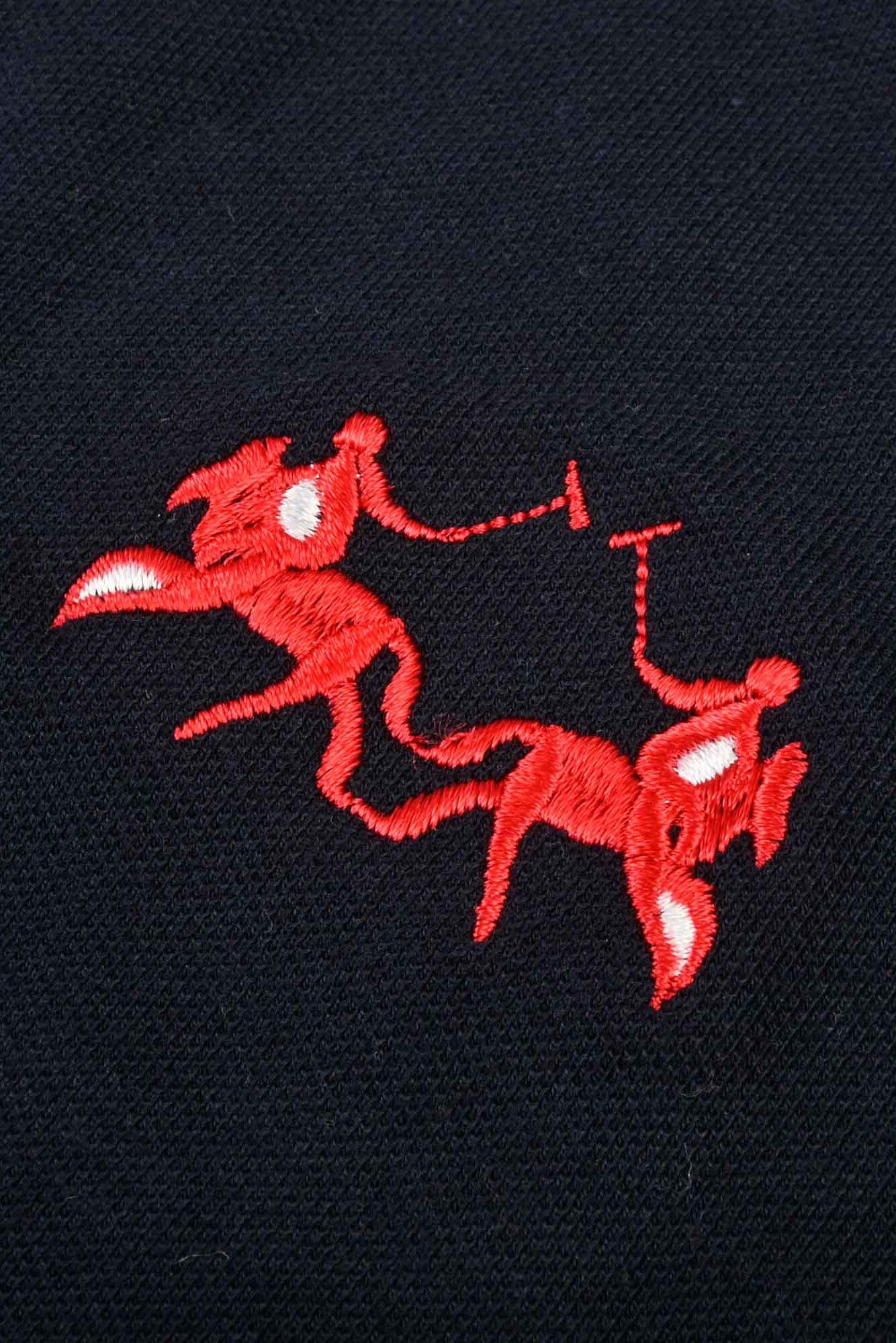 Polo Republica Men's Double Horse & Emblem Embroidered Short Sleeve Polo Shirt Men's Polo Shirt Polo Republica 