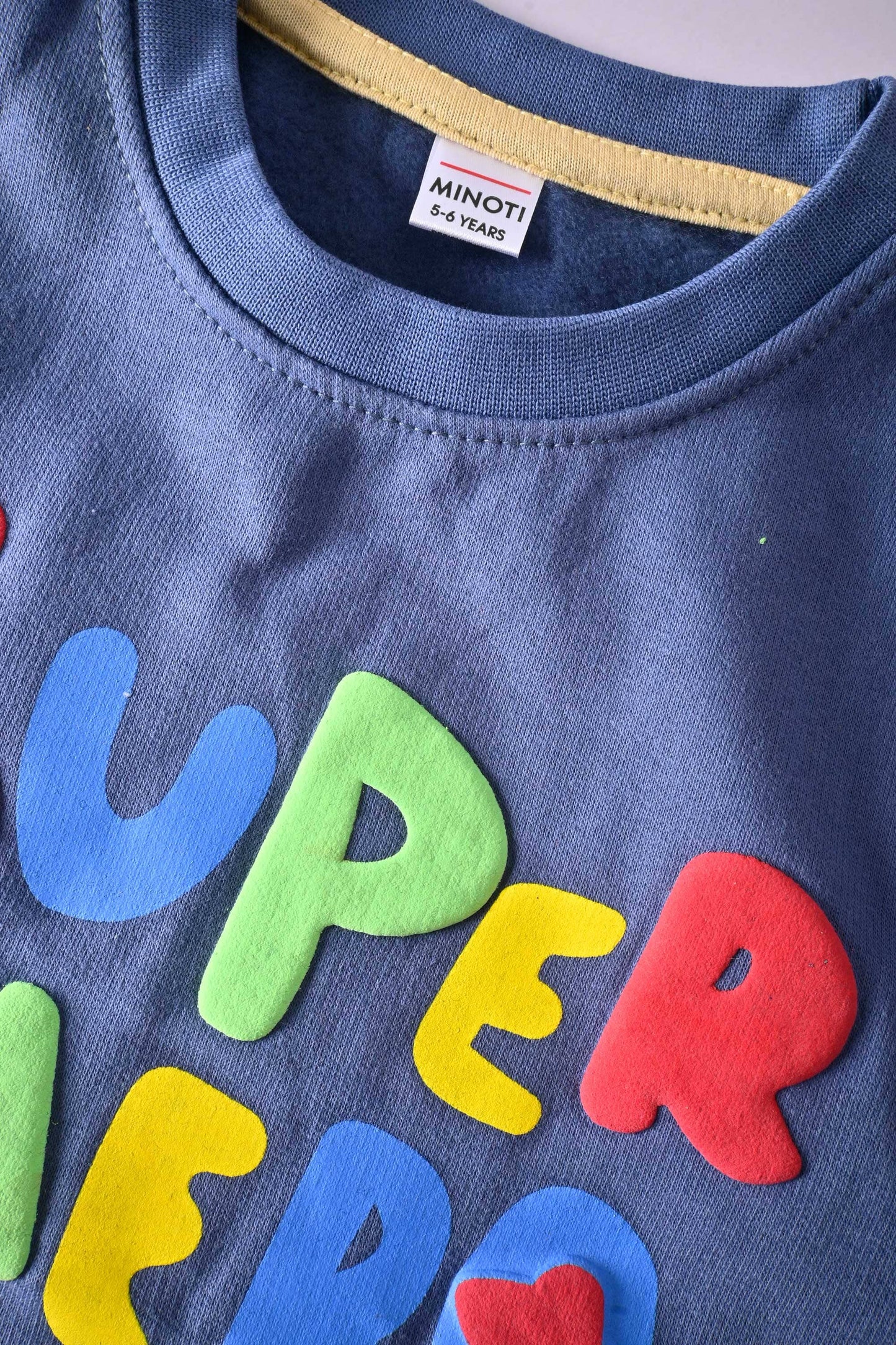 Minoti Kid's Super Hero Printed Fleece Sweat Shirt Kid's Sweat Shirt ZBC 