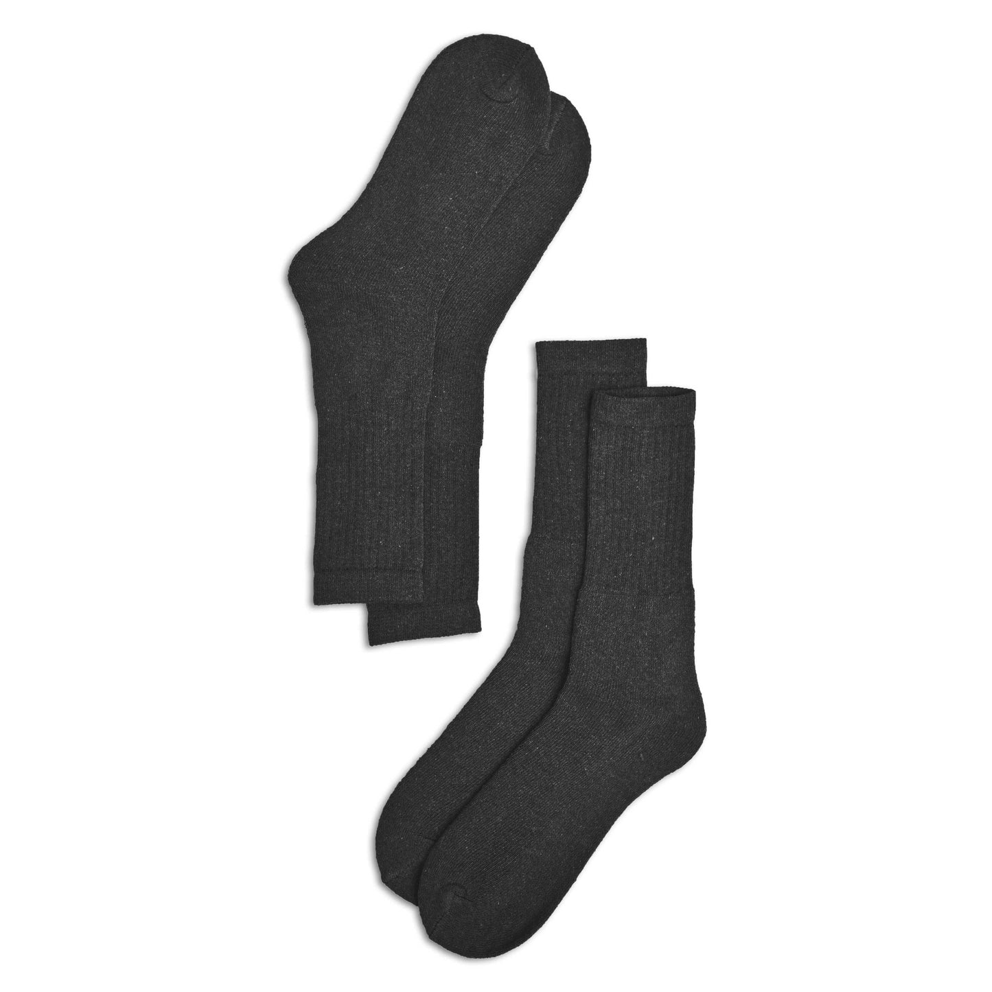 Men's Ostend Crew Socks - Pack Of 2 Pairs Socks ALE Smog Black EUR 43-46 