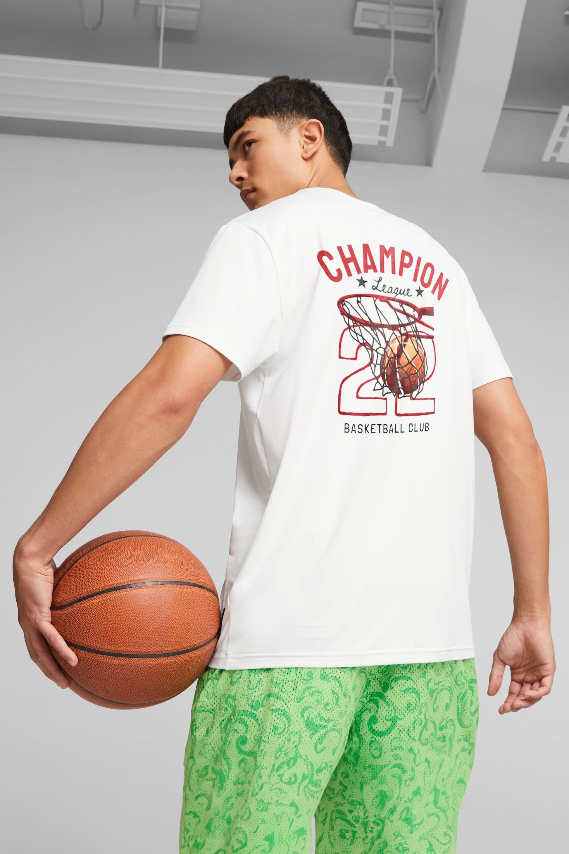Polo Republica Men's Basket Ball Printed Short Sleeve Tee Shirt Men's Tee Shirt Polo Republica 