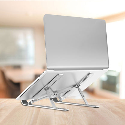 Creative Folding Storage Bracket Laptop Stand Mobile Accessories SDQ Silver 