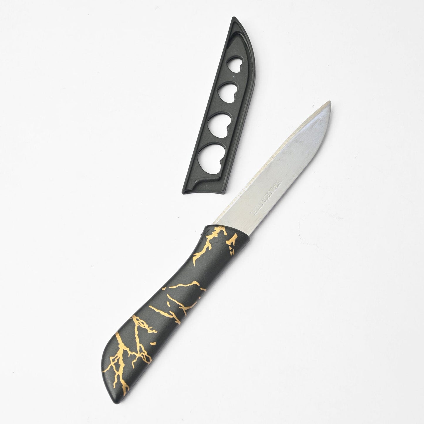 Stainless Steel Kitchen Knife With Cover Kitchen Accessories RAM Black 