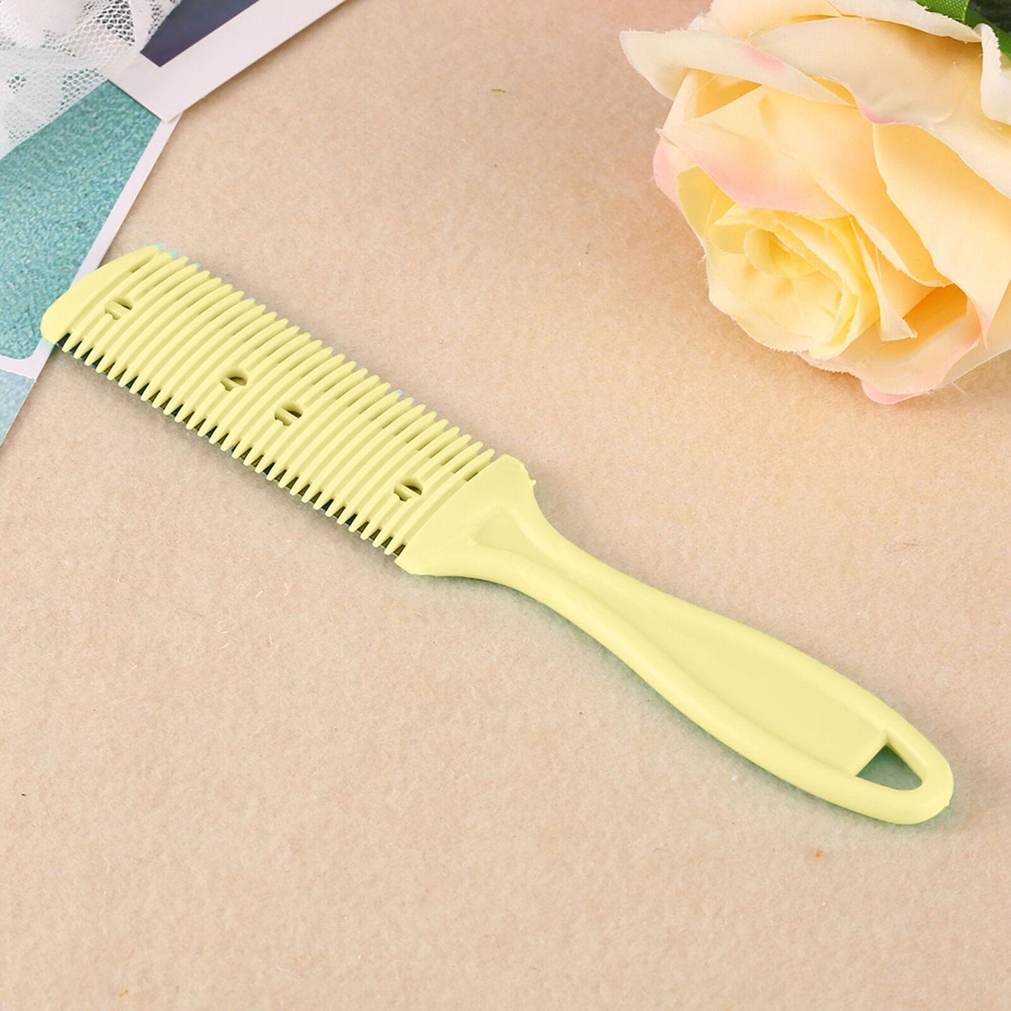 Fine Cut Double Sided Hair Cutting Comb Health & Beauty SRL Lime Yellow 