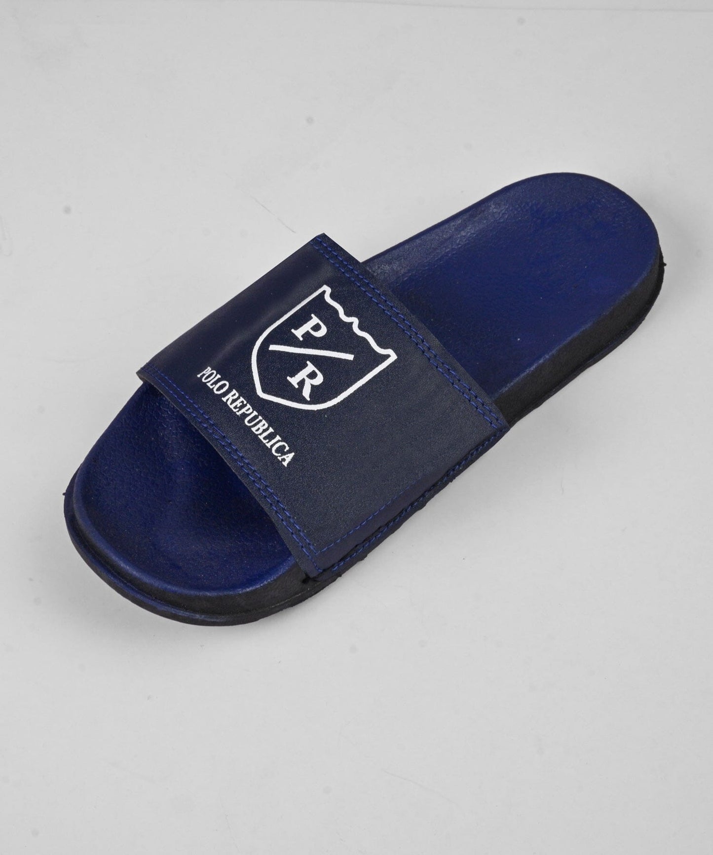 Men's PR Logo Printed Style Slides Men's Shoes SNAN Traders Navy EUR 39 