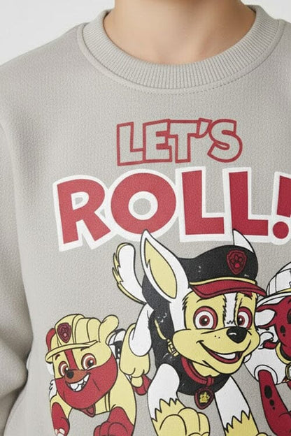 Minoti Boy's Let's Roll Fleece Sweatshirt