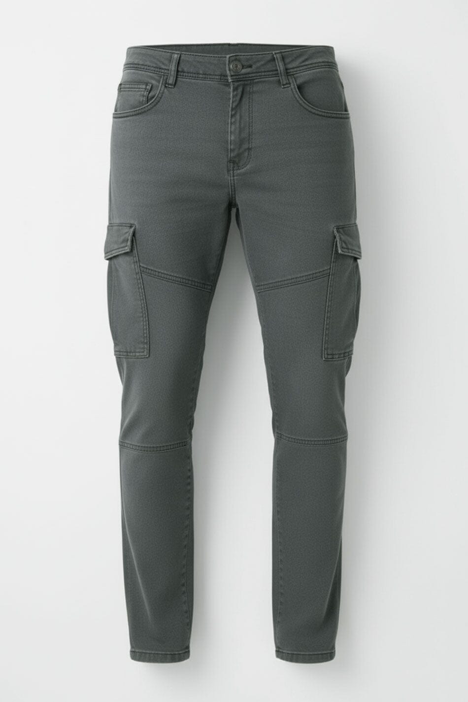 D&Co Men's Slim Fit Premium Cargo Denim