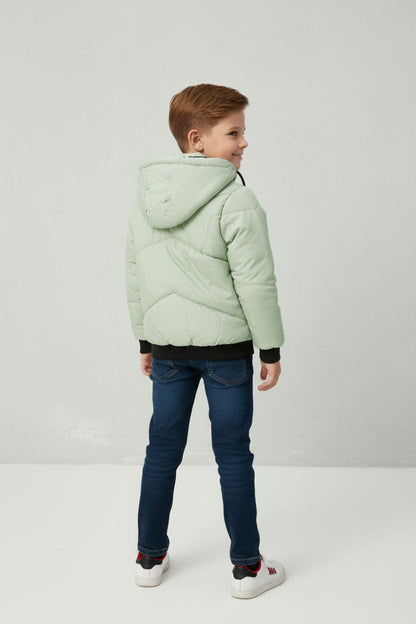 Boy's Fashion Hooded Puffer Jacket