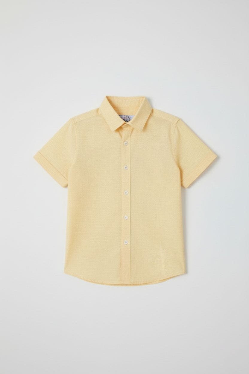 Styles Republic Boy's Basic Short Sleeve Casual Shirt