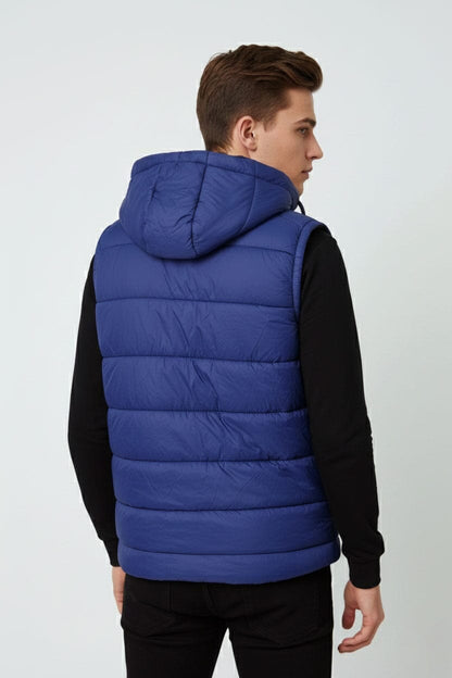 Men's Fashion Detachable Hood Puffer Gilet