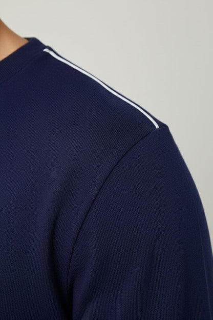 Men's Shoulder Piping Minor Fault Tee Shirt