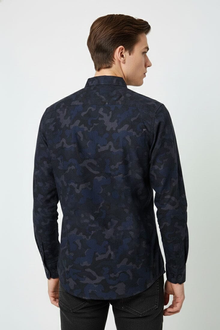 Scanners Men's Camo Casual Shirt