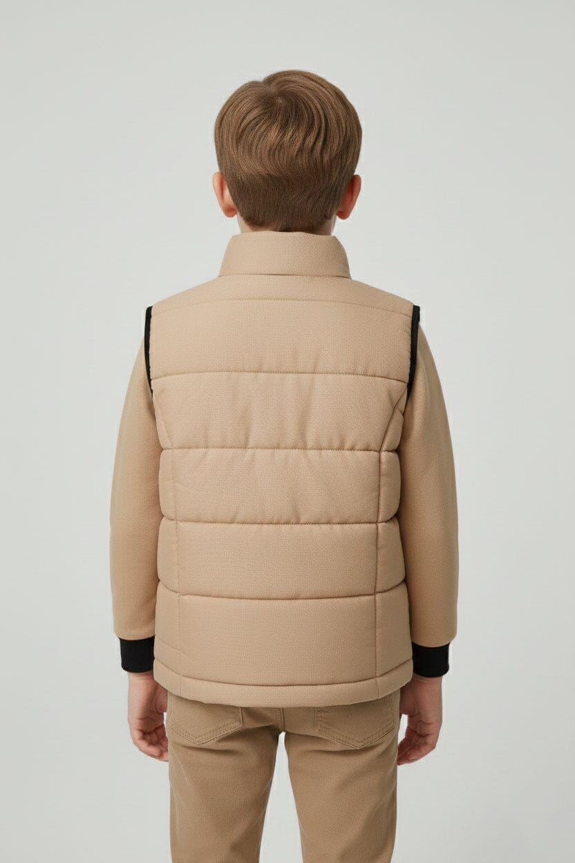 Boy's Twill Padded Gilet