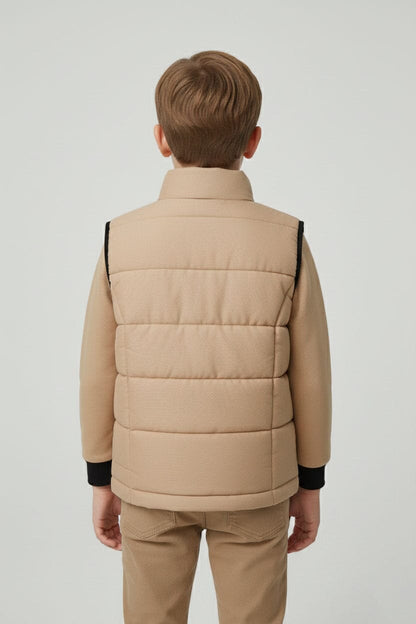 Boy's Twill Padded Gilet
