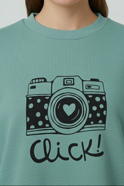 L.A.T Women's Click High Low Hem Sweatshirt