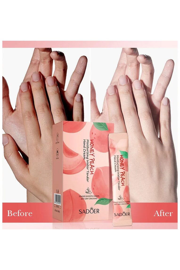 Sadoer Honey Peach Moisturizing Water Tender Hand Cream - 20pcs