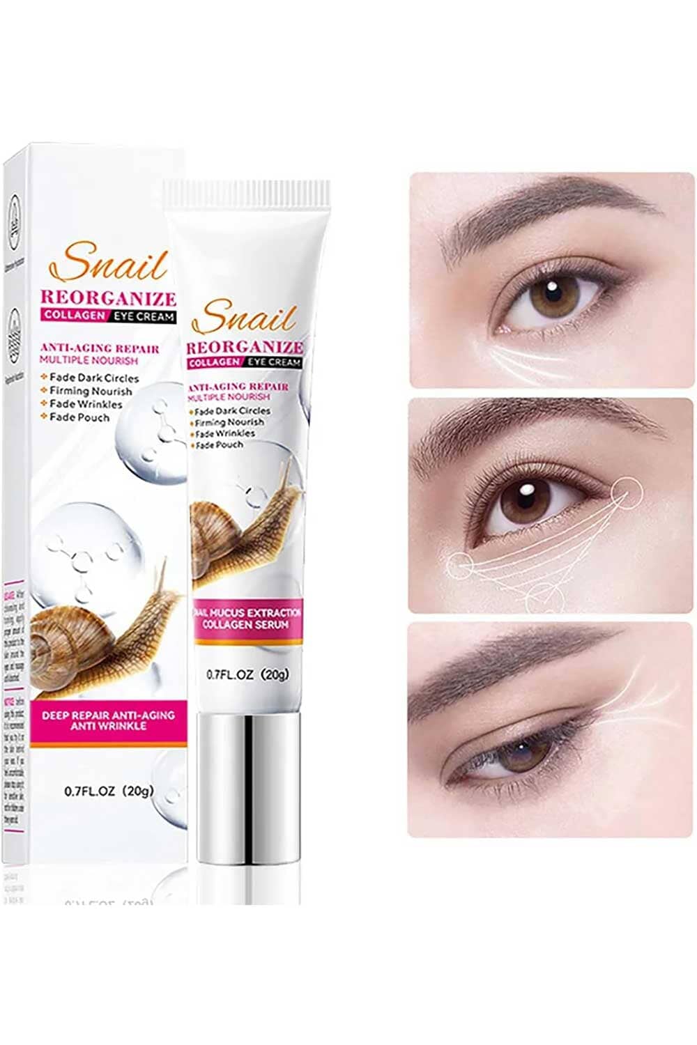 Sadoer Snail Reorganize Collagen Eye Cream - 20g