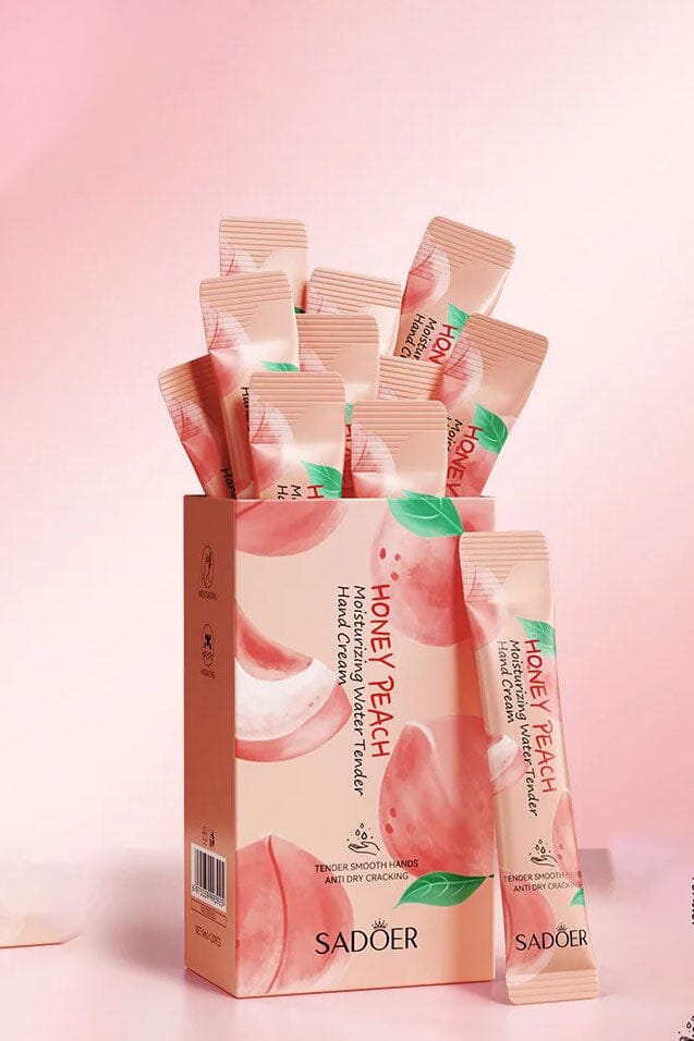Sadoer Honey Peach Moisturizing Water Tender Hand Cream - 20pcs