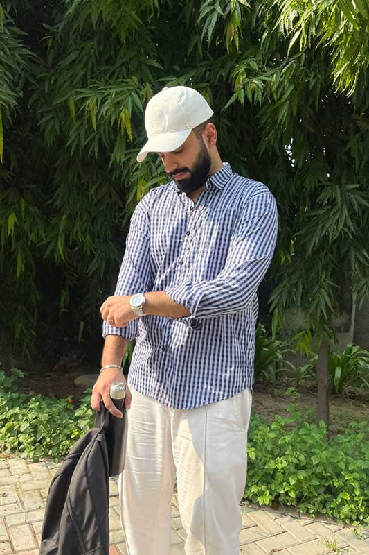 Scanners Elegant Men's Checkered Casual Shirt