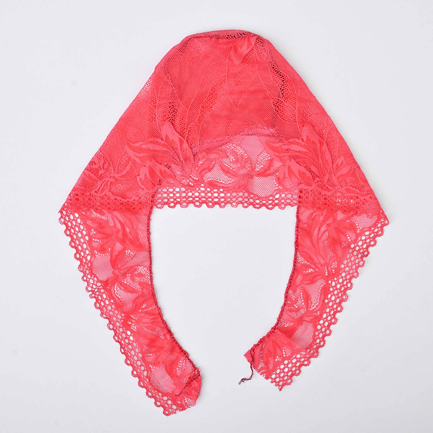 Women's Lovech Net Design Under Scarf Hijab Cap Women's Accessories De Artistic Red 