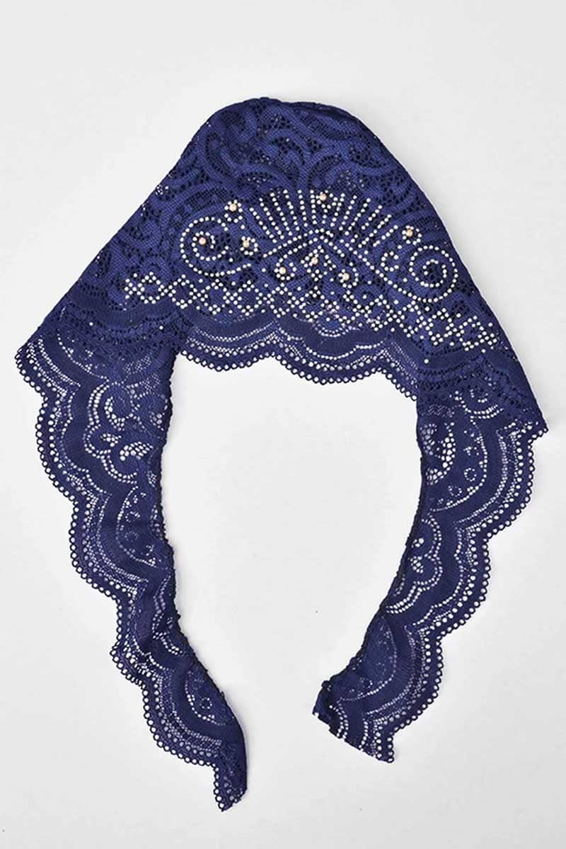 Women's Nessebar Fancy Net Design Under Scarf Hijab Cap