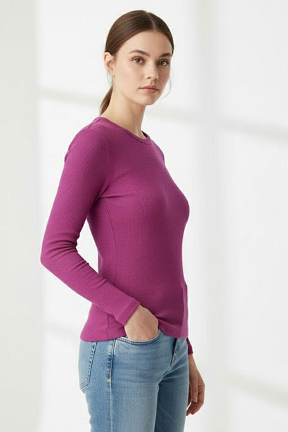 Max 21 Women's Waffle Knit Tee Shirt