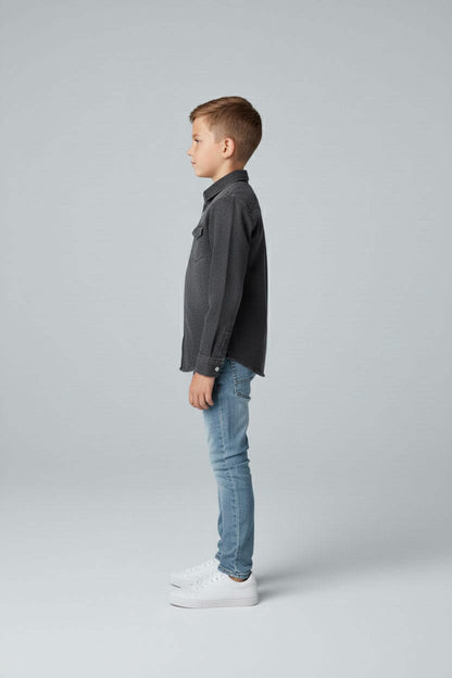 Styles Republic Boy's Basic Denim Casual Shirt