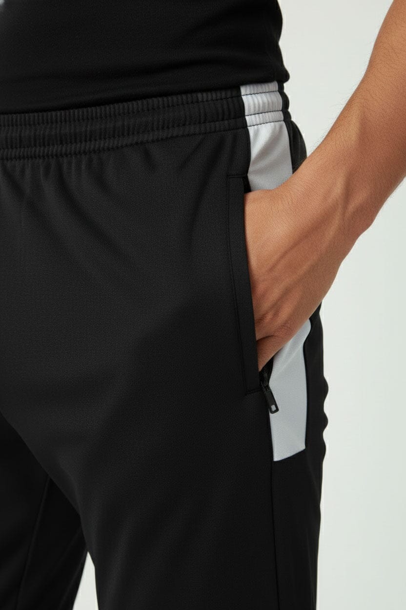 Men's Slim Fit Activewear Panel Trousers