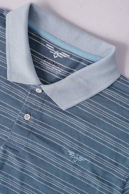 Eternity Premium Men's Microdot Striped Polo Shirt
