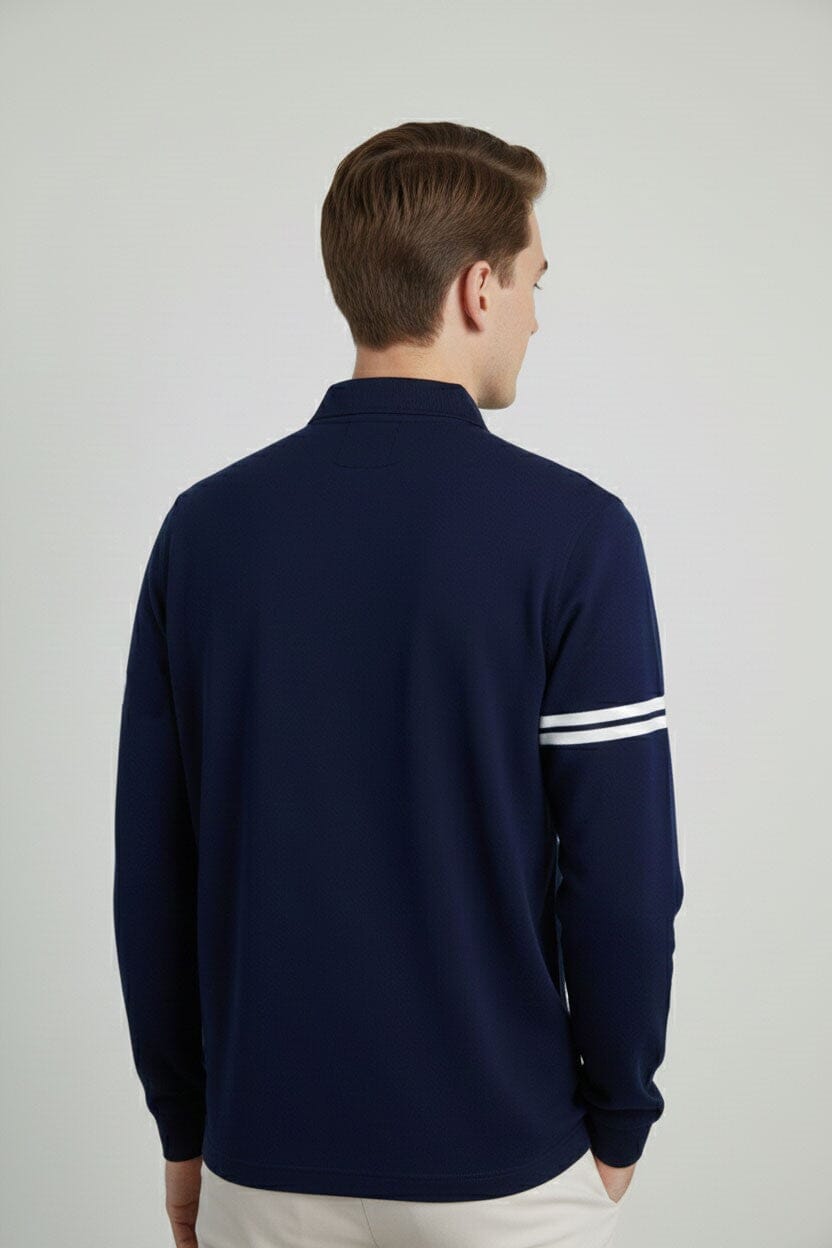 Men's Arm Striped Polo Shirt