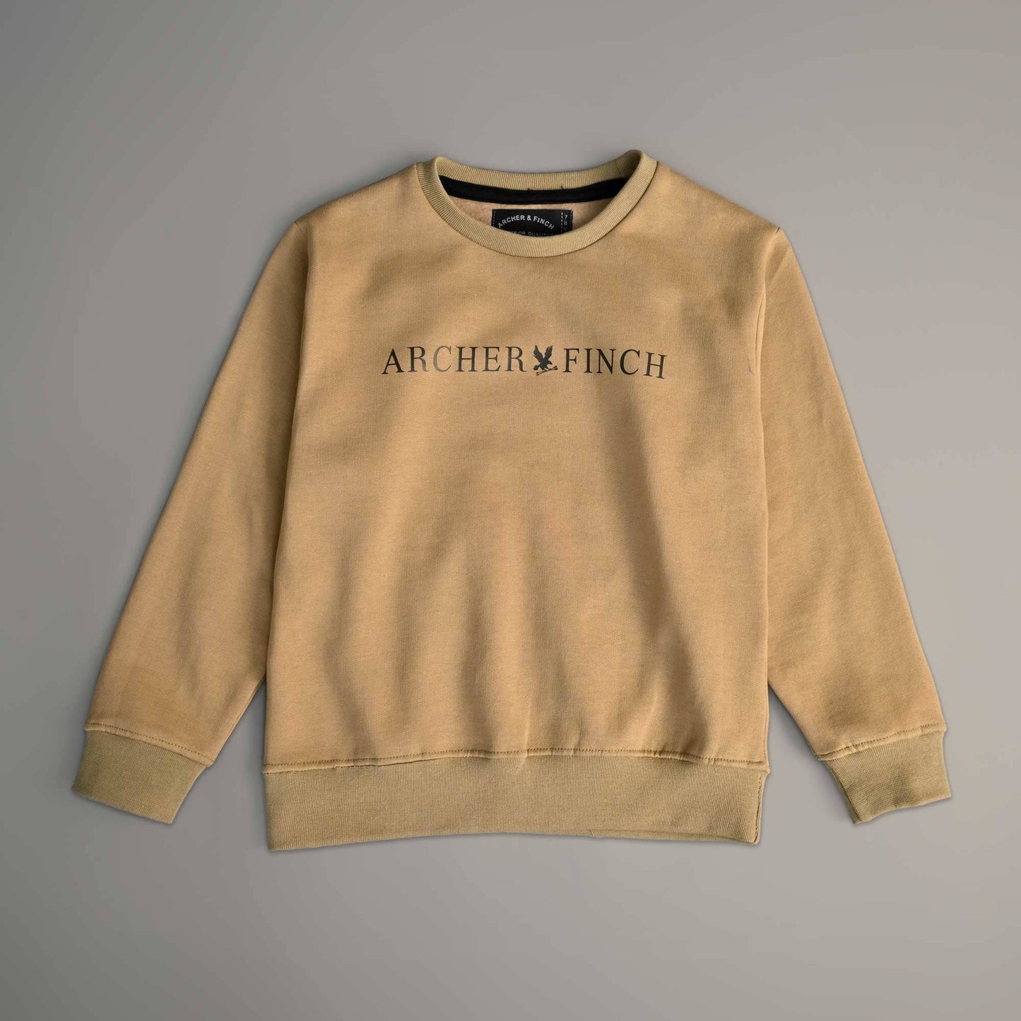 A&F Boy's Archer & Finch Printed Fleece Sweat Shirt Boy's Sweat Shirt LFS Olive 3-4 Years 