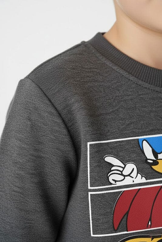ZRA Boy's Sonic Fleece Sweatshirt