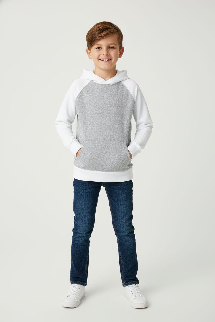 Heather Grey & White