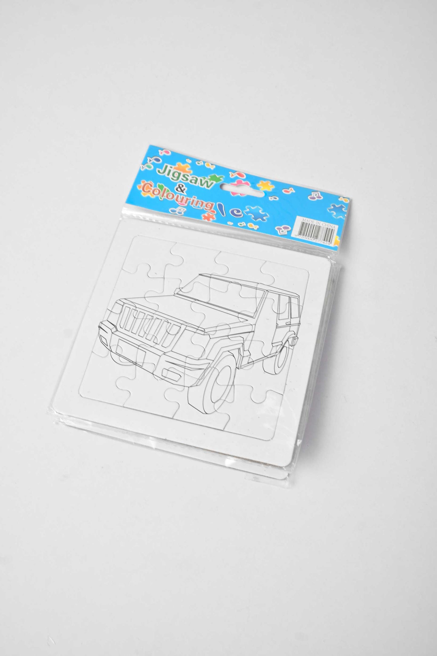 Jigsaw & Coloring Kid's Drawing Puzzle Card - Pack Of 3 Toy SRL 