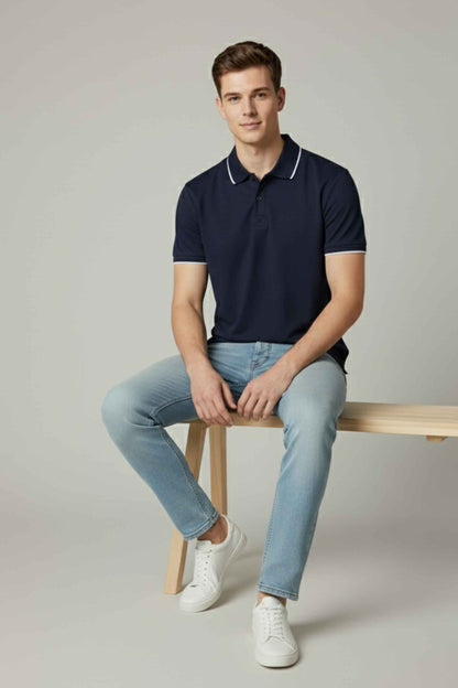 Polo Republica Men's Tipped Polo Shirt