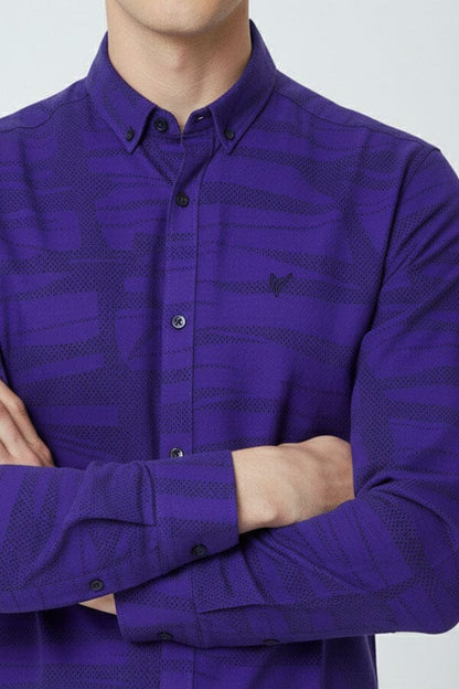 Fashion Culture Men's Embroidered Casual Shirt