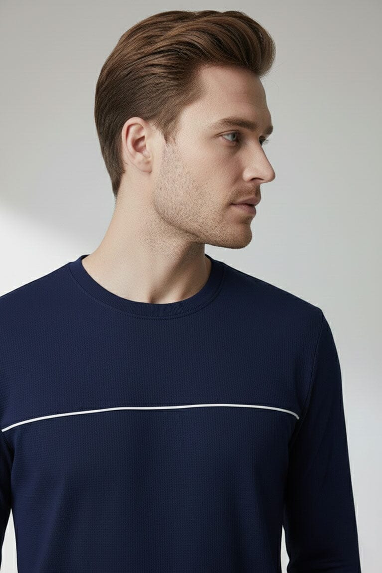 Men's Chest Piping Minor Fault Tee Shirt