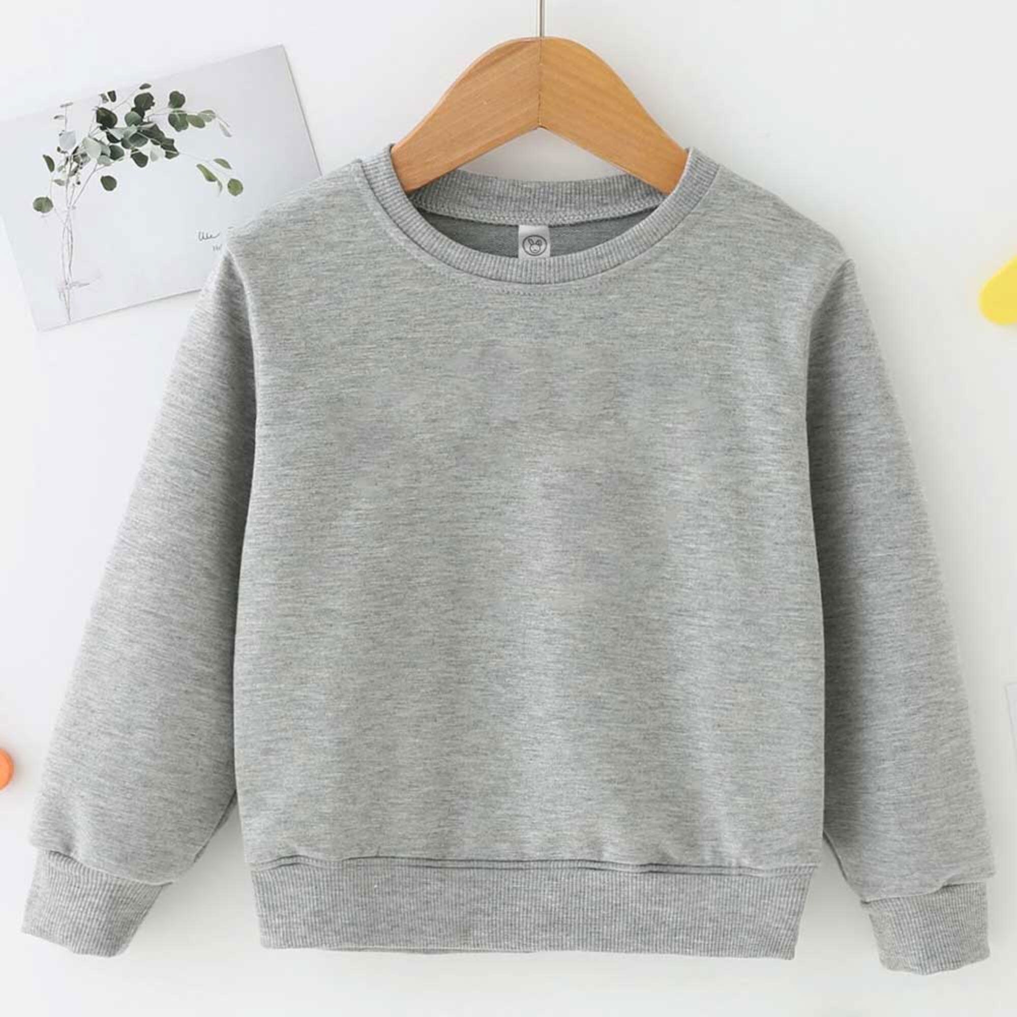 Rabbit Skins Kid's Solid Fleece Sweat Shirt Kid's Sweat Shirt SNR Heather Grey 2 Years 