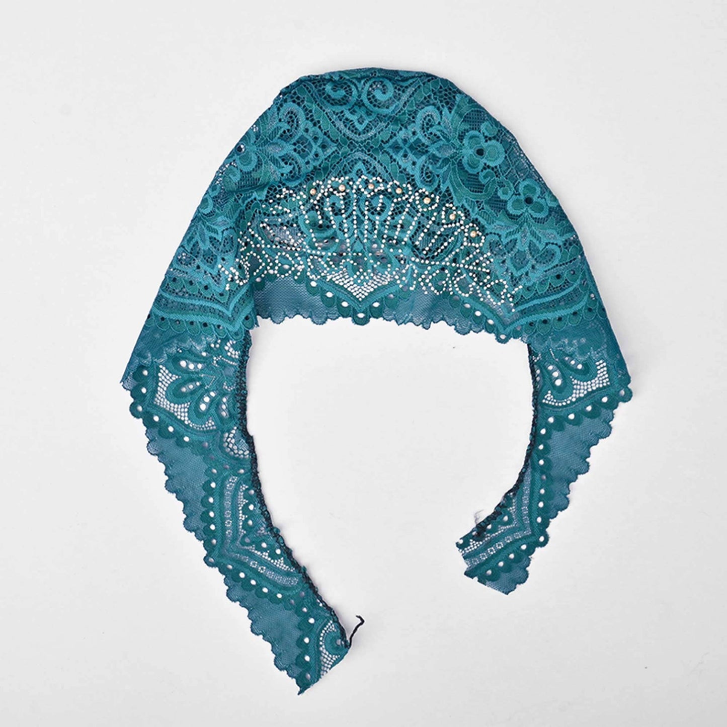 Women's Nessebar Fancy Net Design Under Scarf Hijab Cap Women's Accessories De Artistic Zinc 