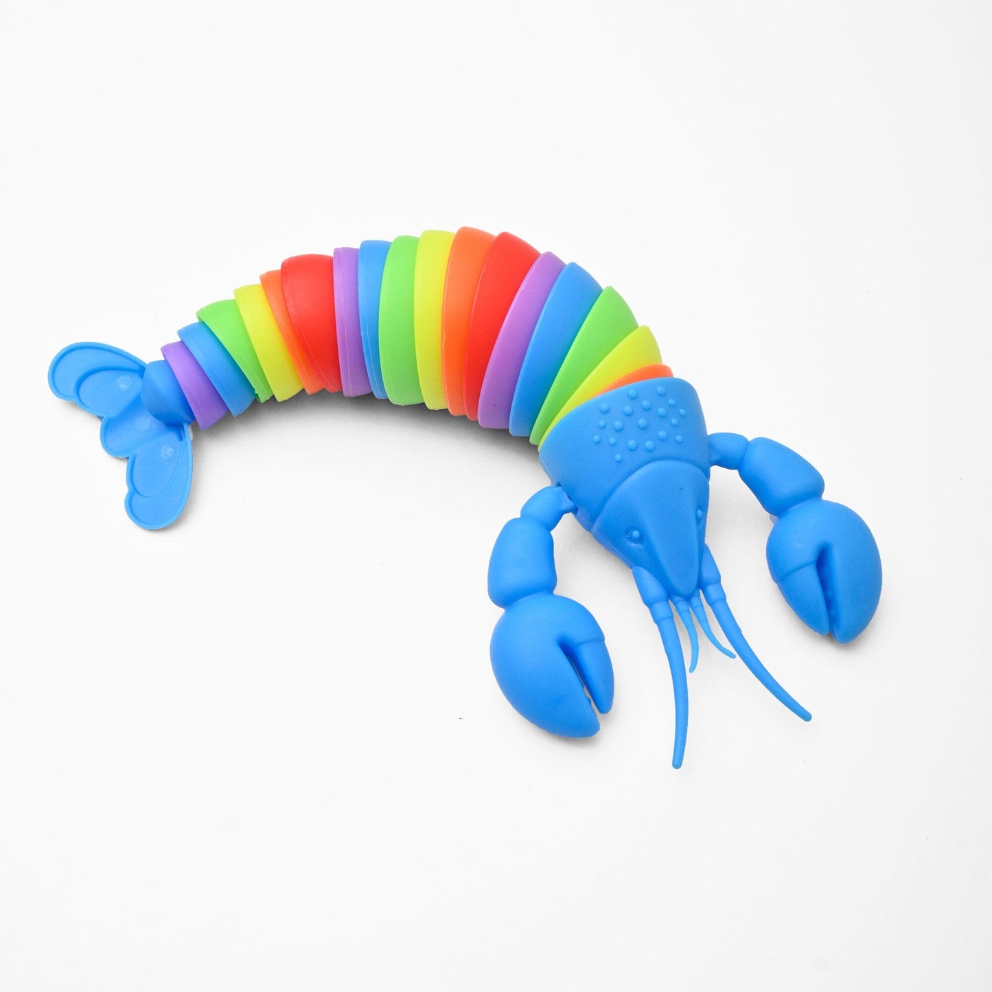 Kids Lobster Stress Relief Slug Fidget Toy Toy SRL Blue 