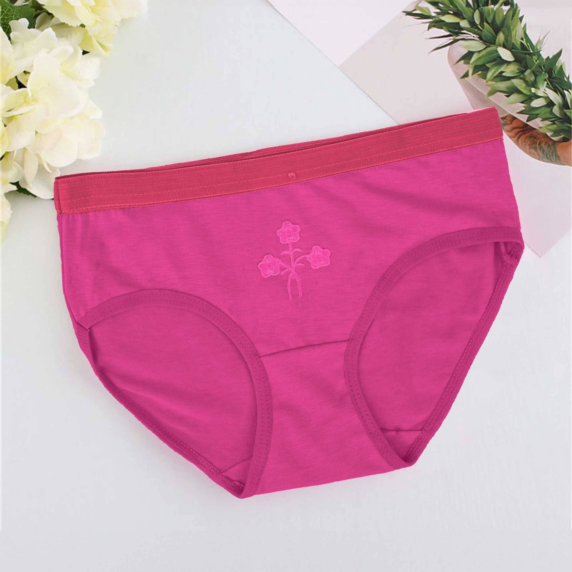 LZD Girl's/Women's Underwear Panties Women's Lingerie SRL Magenta Waist-26-28 