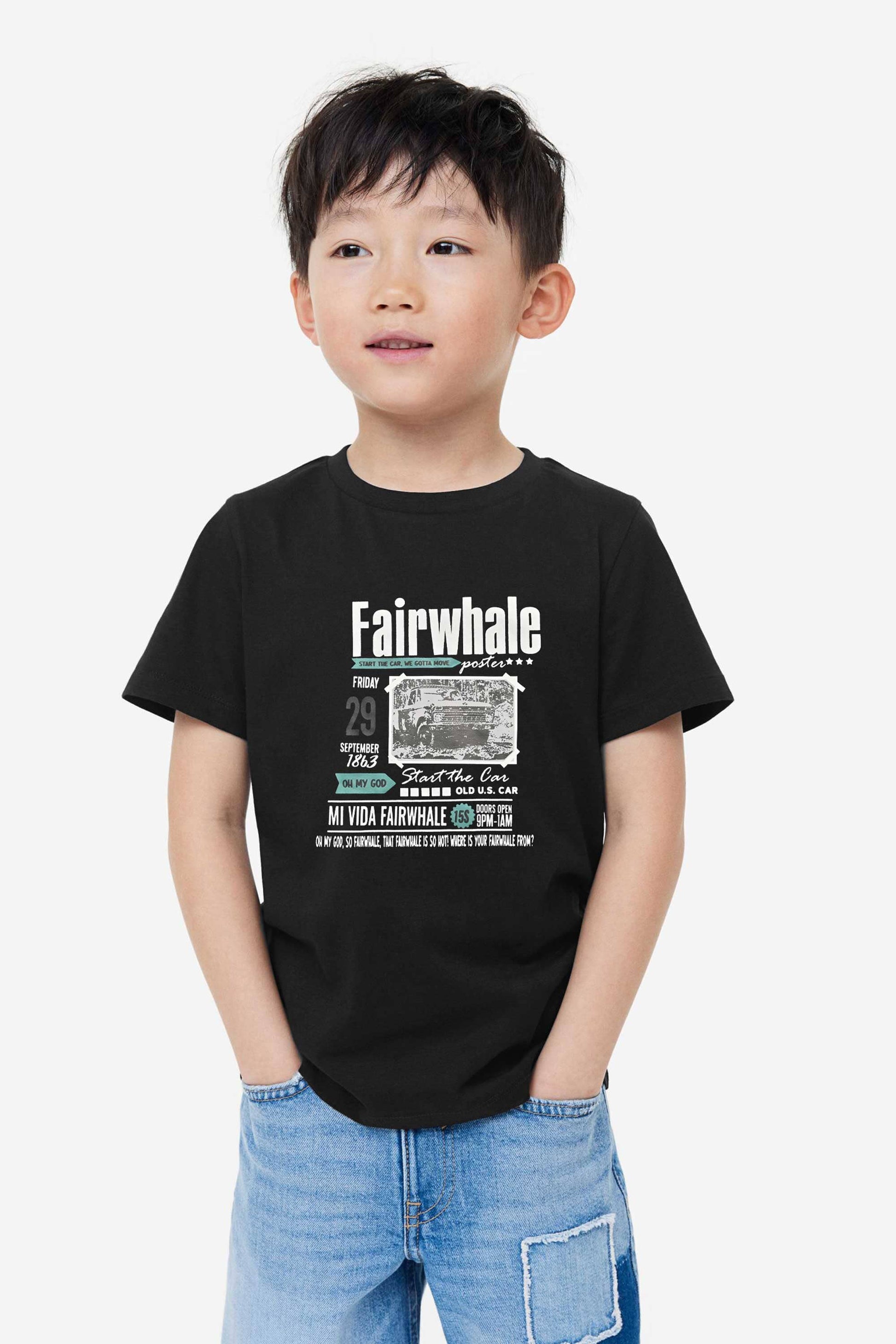 Polo Republica Boy's Fair Whale Printed Tee Shirt Boy's Tee Shirt Polo Republica 