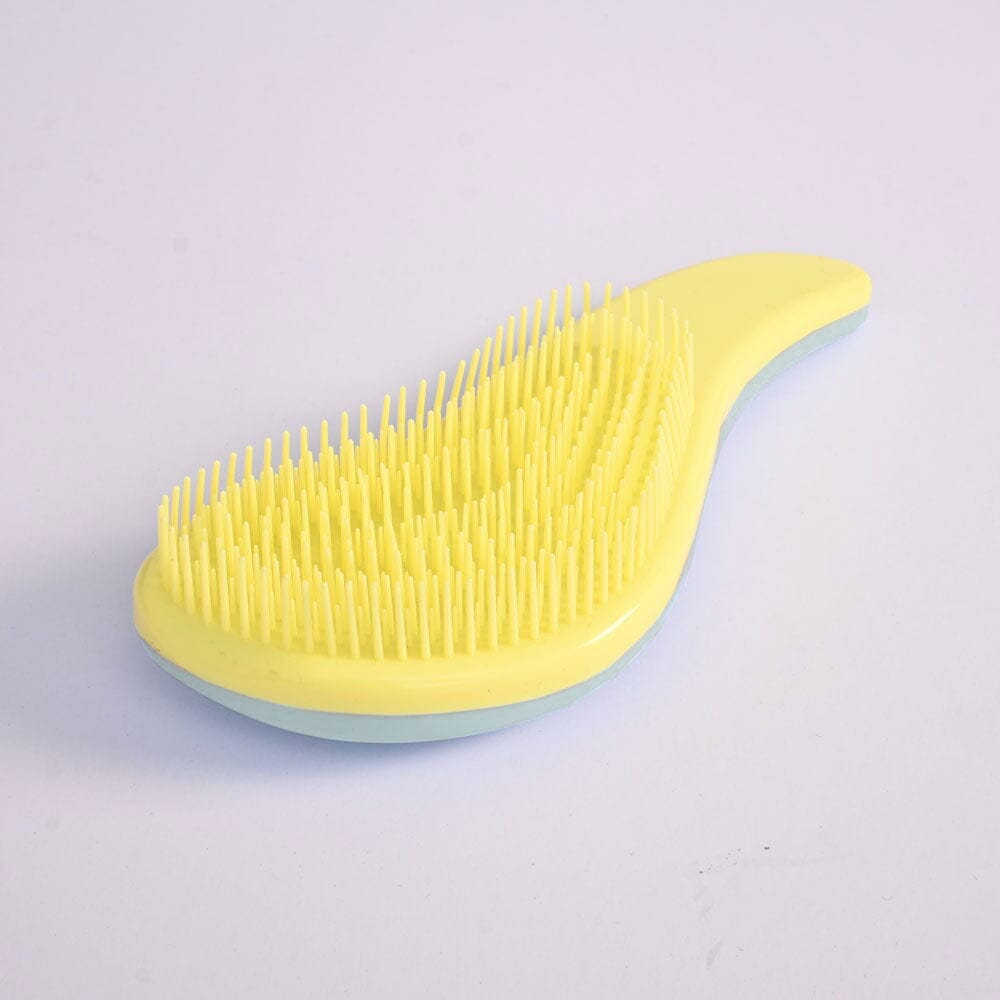 Magic Annecy Handle Tangles Free Hair Brush General Accessories SRL Lime Yellow & Grey 