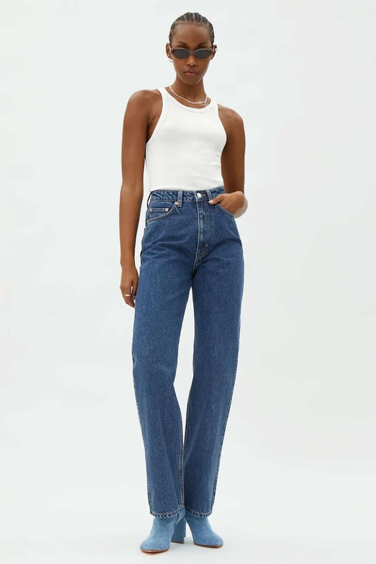 Weekday Women's Straight Fit Denim Jeans