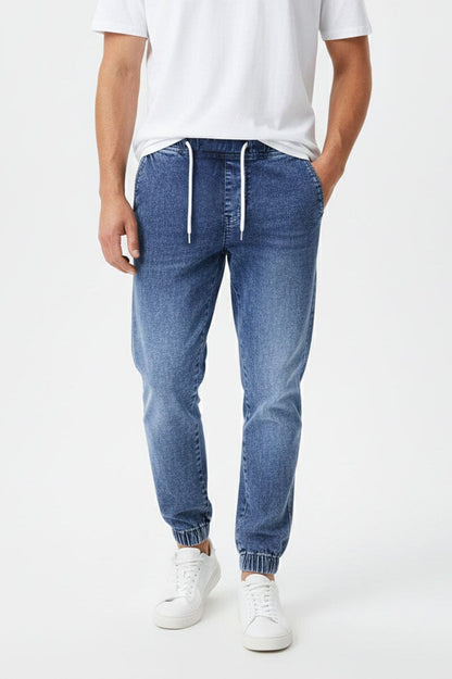 JL Men's Denim Jogger Pants