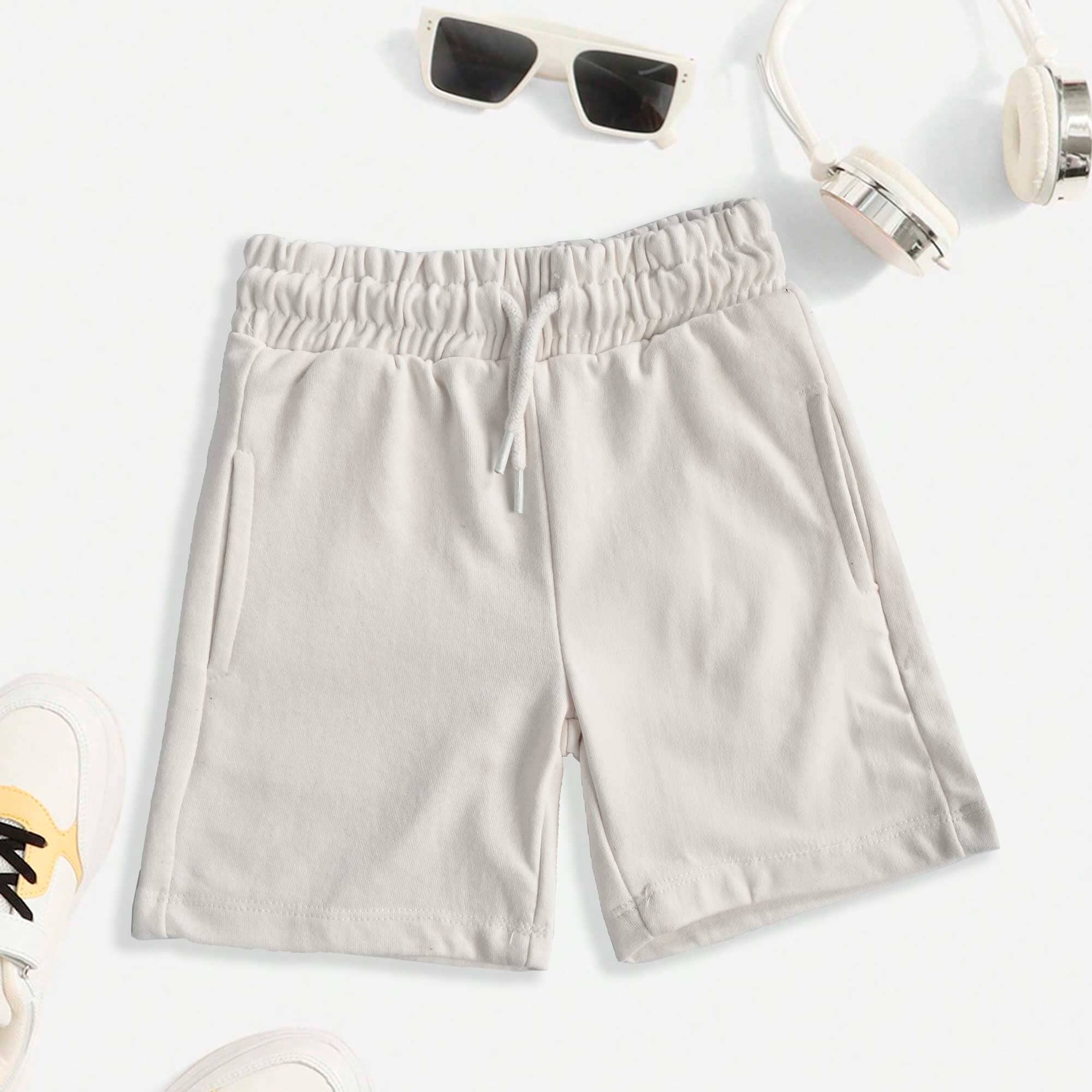 Lefties Kid's Solid Design Maralal Terry Shorts Kid's Shorts SNR Beige 4-5 Years 