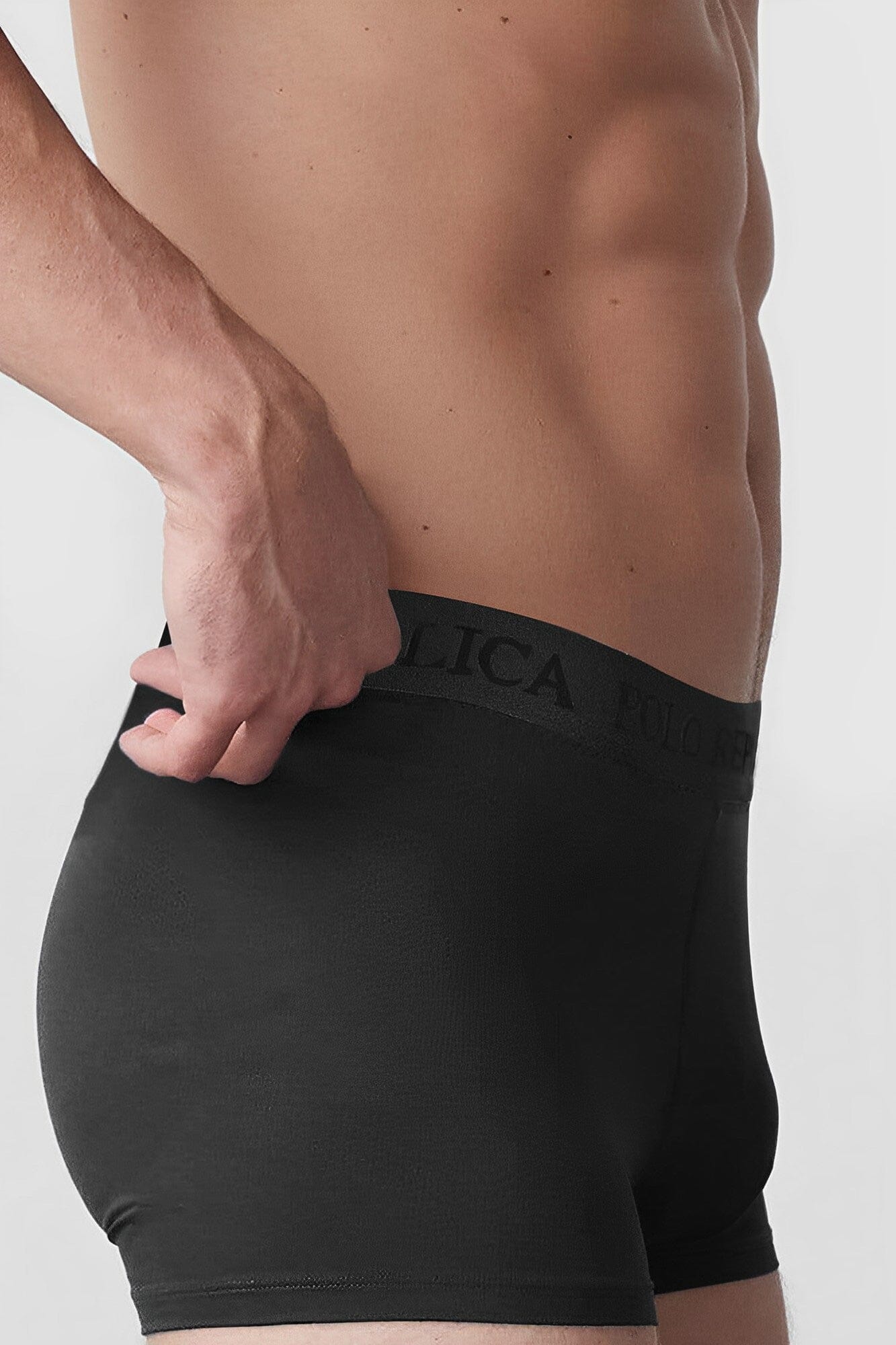 Polo Republica AirFlex Men's Breathable & Supportive 18-Hour Performance Boxer Shorts Men's Underwear Polo Republica Black S 